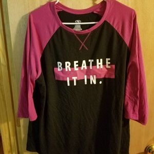 Athletic works 3/4 length tee